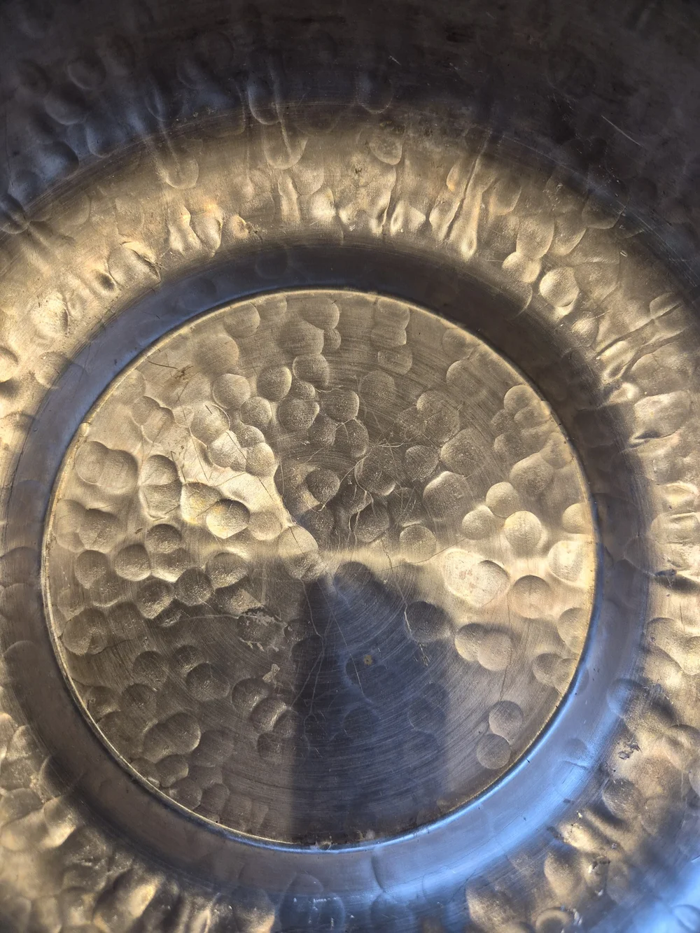 Vintage Hand Wrought Creations by Rodney Kent Hand pounded aluminum Tulip Dish